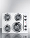 Summit - 24" Wide 4-Burner Coil Cooktop