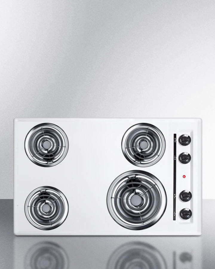 Summit - 30" Wide 4-Burner Coil Cooktop Summit - 30" Wide 4-Burner Coil Cooktop