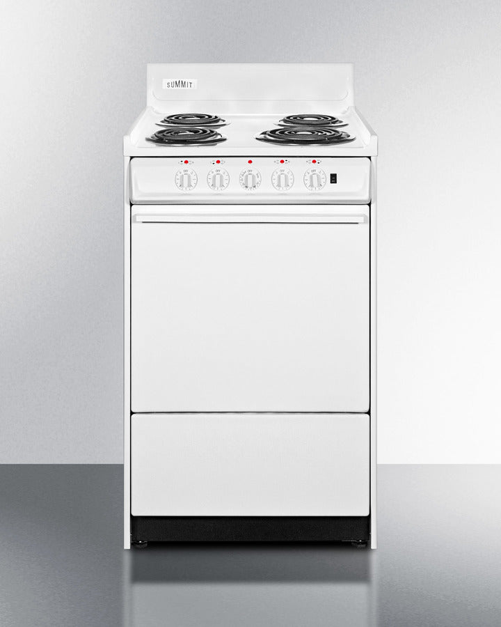 Summit - 20" Wide Electric Coil Top Range Summit - 20" Wide Electric Coil Top Range