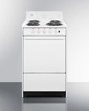 Summit - 20" Wide Electric Coil Top Range Summit - 20" Wide Electric Coil Top Range