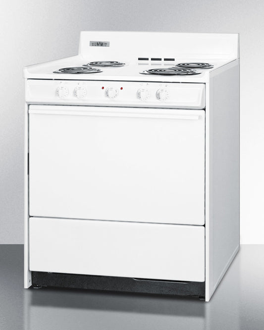 Summit - 30" Wide Electric Coil Top Rang