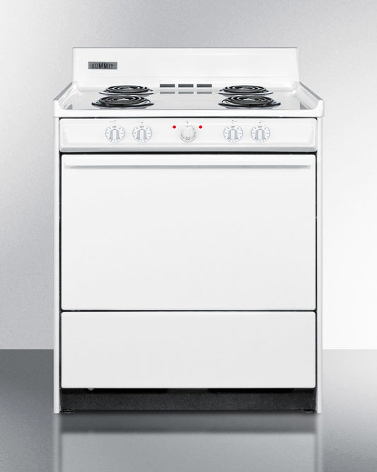 Summit - 30" Wide Electric Coil Top Rang