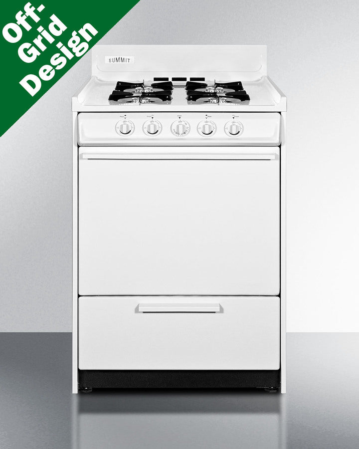 Summit - 24" Wide Propane Gas Range, Battery Start Summit - 24" Wide Propane Gas Range, Battery Start