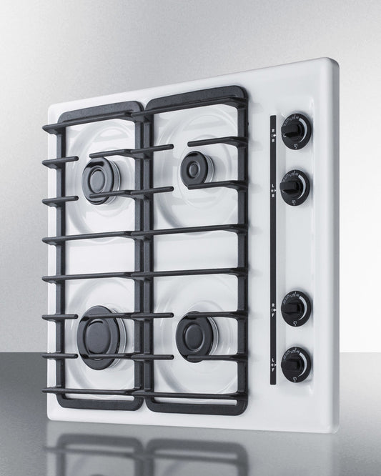 Summit - 24" Wide 4-Burner Gas Cooktop
