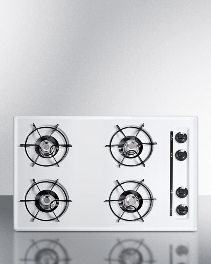 Summit - 30" Wide 4-Burner Gas Cooktop Summit - 30" Wide 4-Burner Gas Cooktop