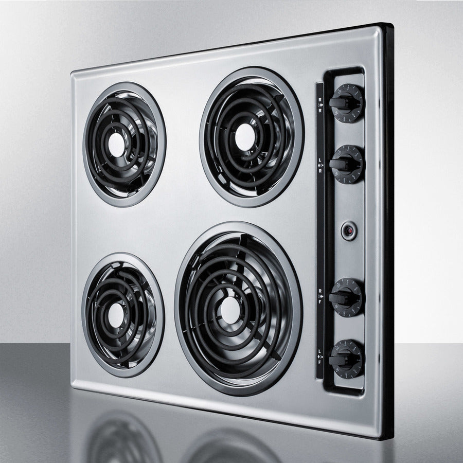 Summit - 24" Wide 230V 4-Burner Coil Cooktop Summit - 24" Wide 230V 4-Burner Coil Cooktop