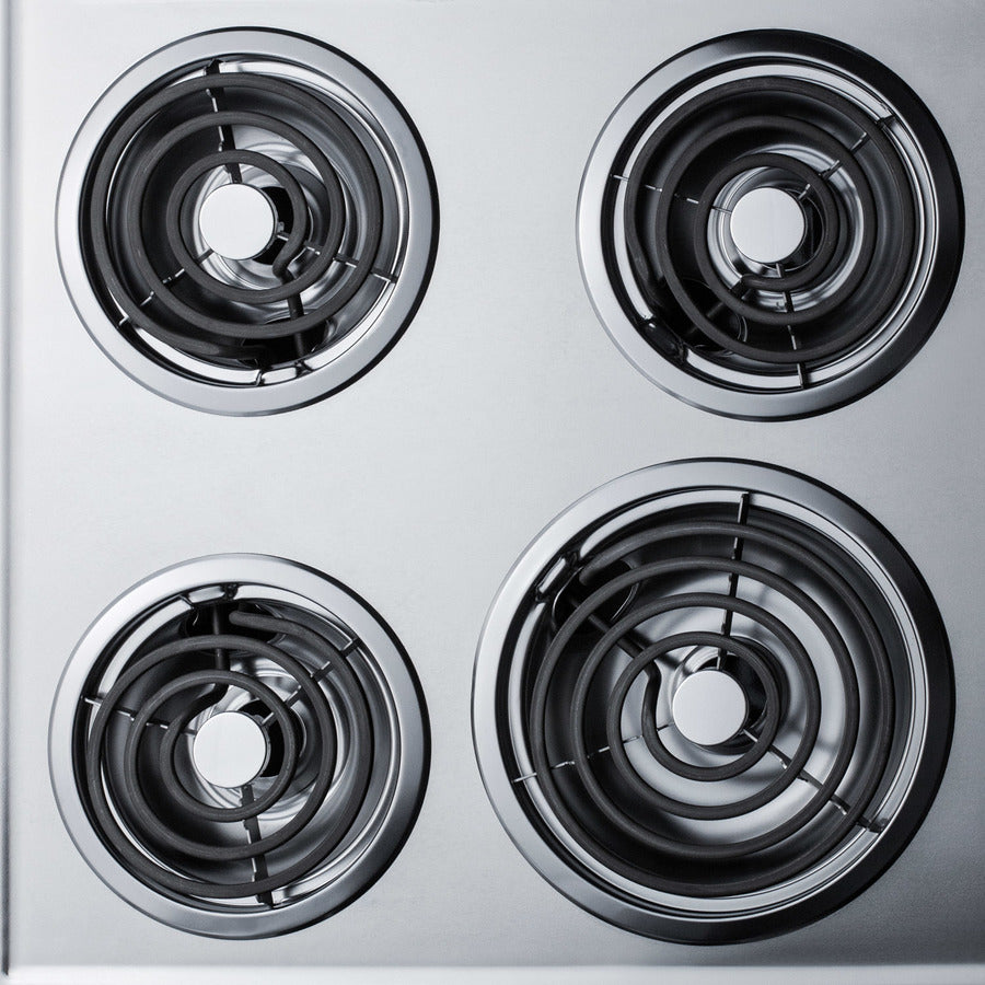 Summit - 24" Wide 230V 4-Burner Coil Cooktop Summit - 24" Wide 230V 4-Burner Coil Cooktop