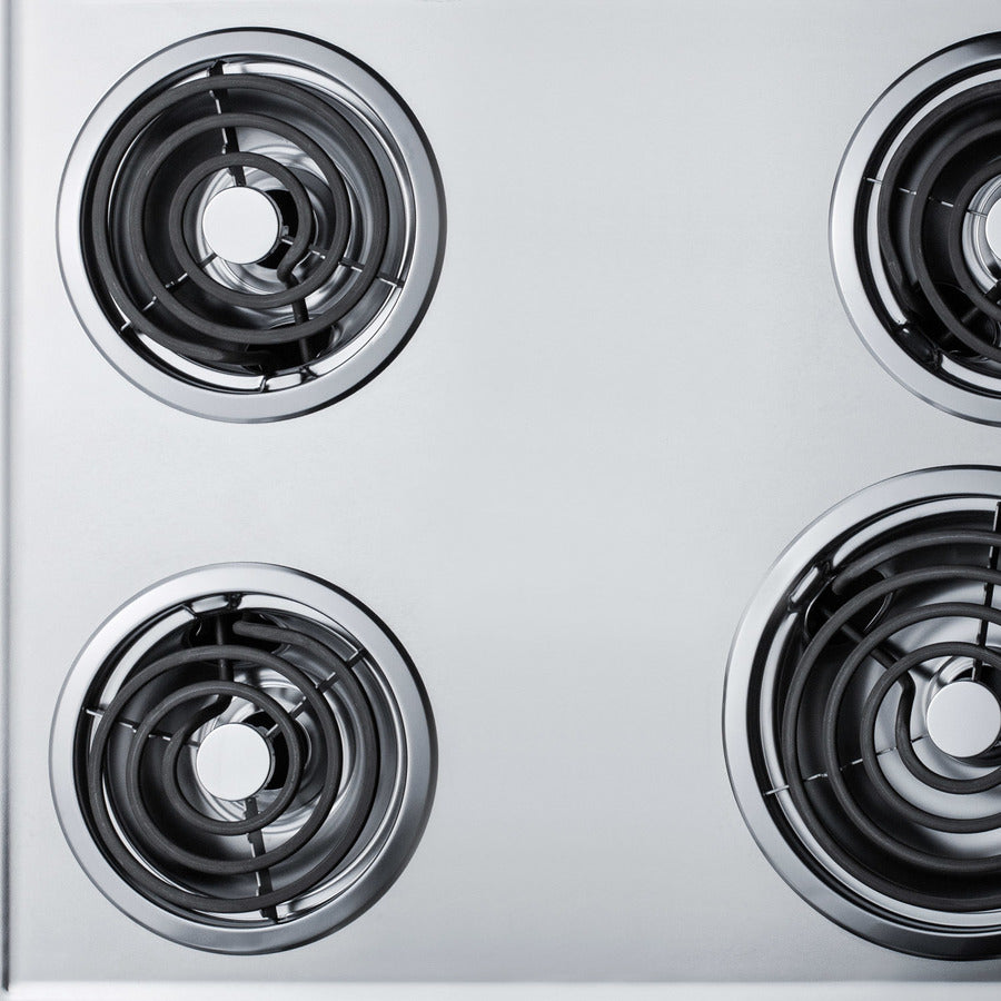 Summit - 30" Wide 230V 4-Burner Coil Cooktop Summit - 30" Wide 230V 4-Burner Coil Cooktop