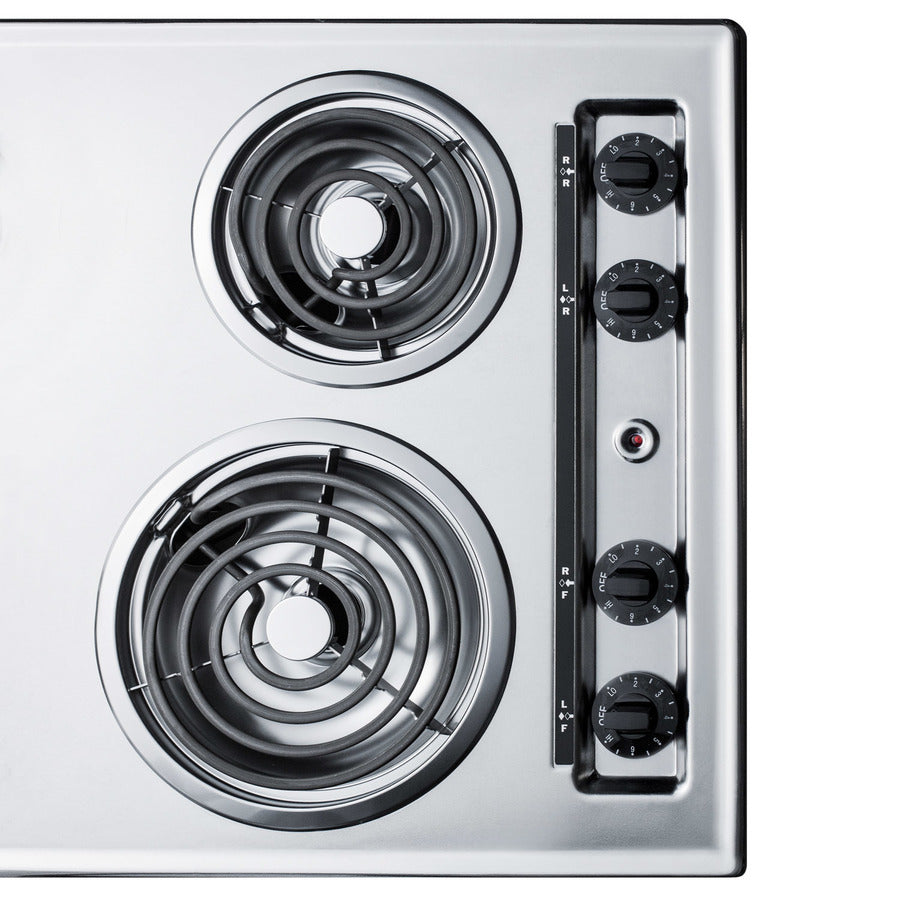 Summit - 30" Wide 230V 4-Burner Coil Cooktop Summit - 30" Wide 230V 4-Burner Coil Cooktop