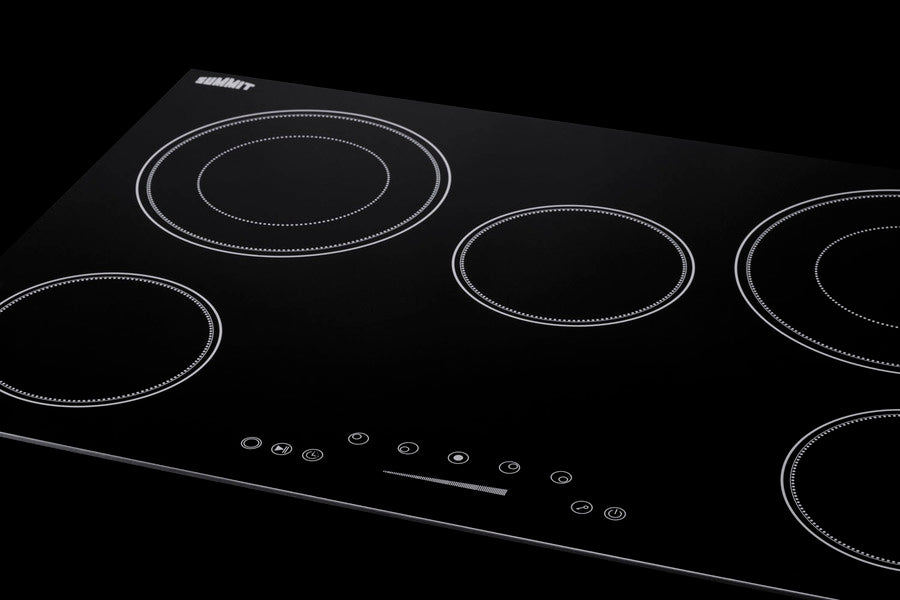 Summit - 30" Wide 208-240V 5-Burner Radiant Cooktop Summit - 30" Wide 208-240V 5-Burner Radiant Cooktop