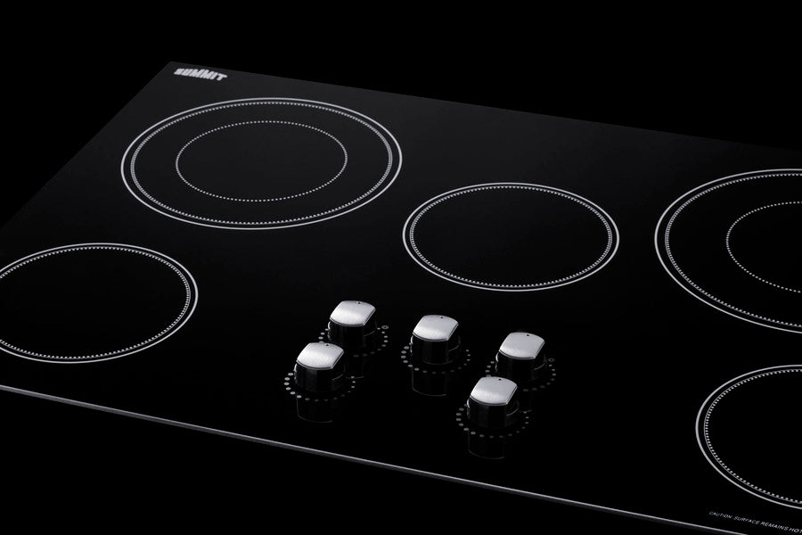 Summit - 36" Wide 208-240V 5-Burner Radiant Cooktop Summit - 36" Wide 208-240V 5-Burner Radiant Cooktop