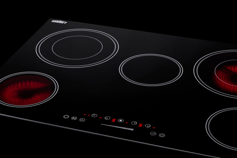 Summit - 30" Wide 208-240V 5-Burner Radiant Cooktop Summit - 30" Wide 208-240V 5-Burner Radiant Cooktop