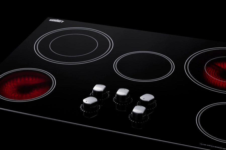 Summit - 36" Wide 208-240V 5-Burner Radiant Cooktop Summit - 36" Wide 208-240V 5-Burner Radiant Cooktop