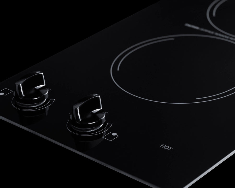 Summit - 12" Wide 115V 2-Burner Radiant Cooktop Summit - 12" Wide 115V 2-Burner Radiant Cooktop