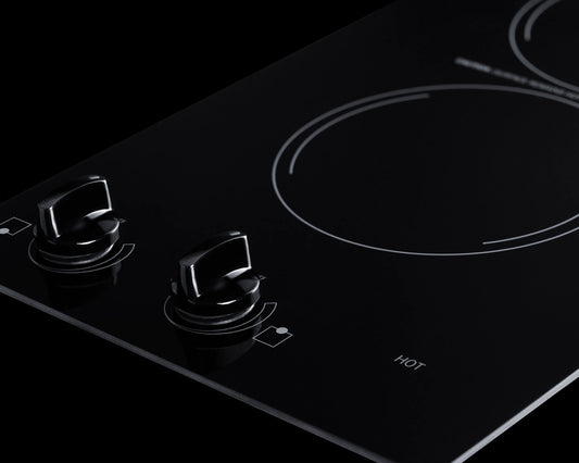 Summit - 12" Wide 115V 2-Burner Radiant Cooktop