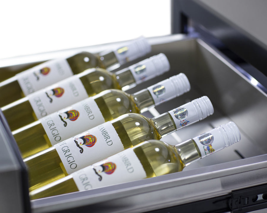Summit Commercial - 24" Wide Built-In Beverage Refrigerator With Top Drawer Summit Commercial - 24" Wide Built-In Beverage Refrigerator With Top Drawer