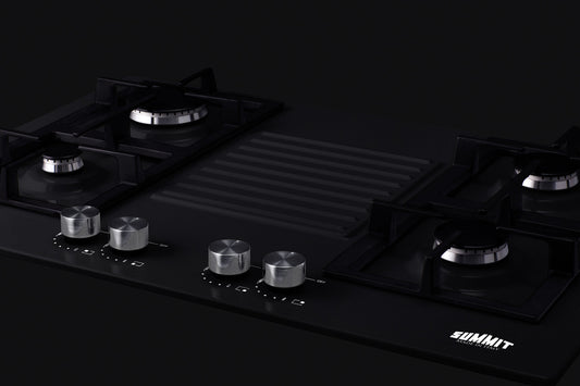 Summit - 30" Wide 4-Burner Gas Cooktop