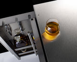 Summit - Shallow Depth 24" Wide Built-In All-Refrigerator With Slide-Out Storage Compartment Summit - Shallow Depth 24" Wide Built-In All-Refrigerator With Slide-Out Storage Compartment