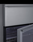 Summit Commercial - 24" Wide Built-In Beverage Refrigerator With Top Drawer Summit Commercial - 24" Wide Built-In Beverage Refrigerator With Top Drawer