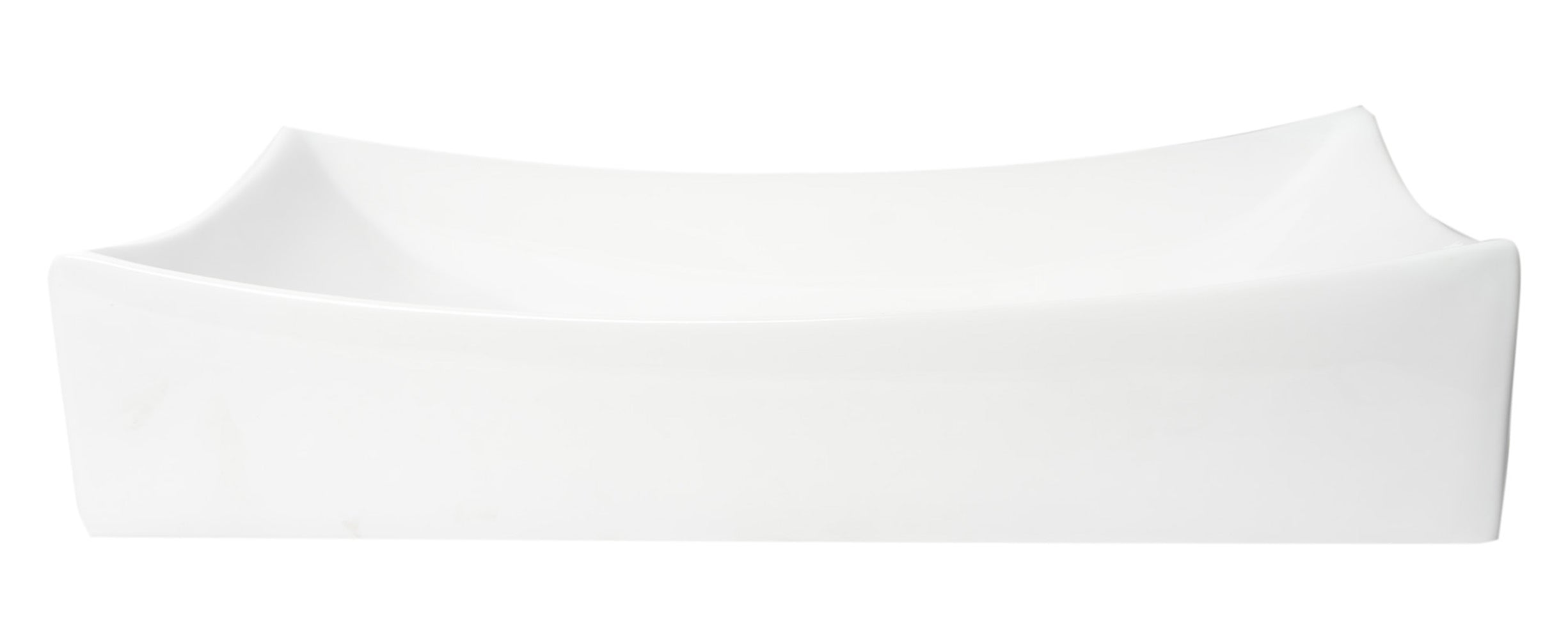 ALFI Brand - White 26" Fancy Rectangular Above Mount Ceramic Sink | ABC904 ALFI Brand - White 26" Fancy Rectangular Above Mount Ceramic Sink | ABC904