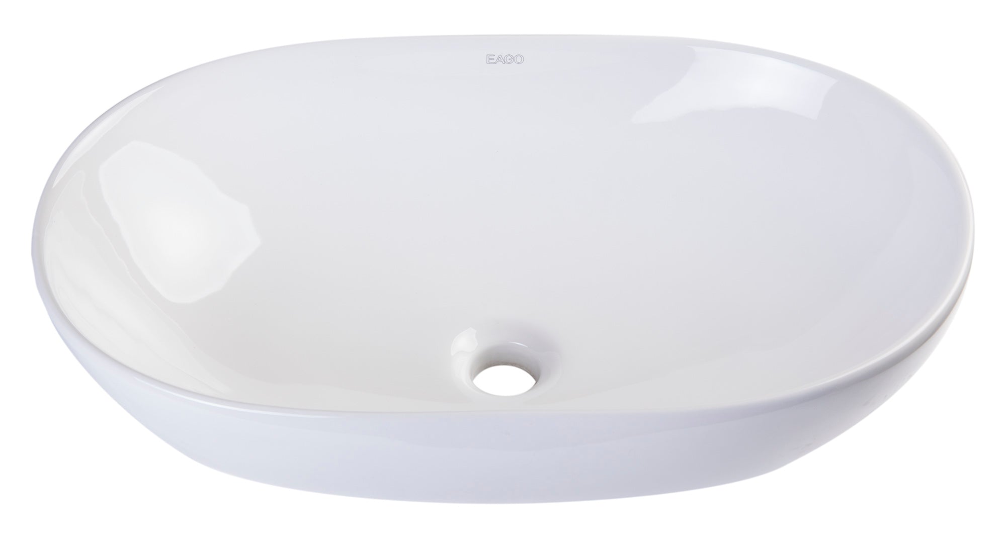 EAGO - 23" OVAL CERAMIC ABOVE MOUNT BATHROOM BASIN VESSEL SINK | BA352 EAGO - 23" OVAL CERAMIC ABOVE MOUNT BATHROOM BASIN VESSEL SINK | BA352
