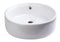 EAGO - 16" ROUND CERAMIC ABOVE MOUNT BATHROOM BASIN VESSEL SINK | BA129