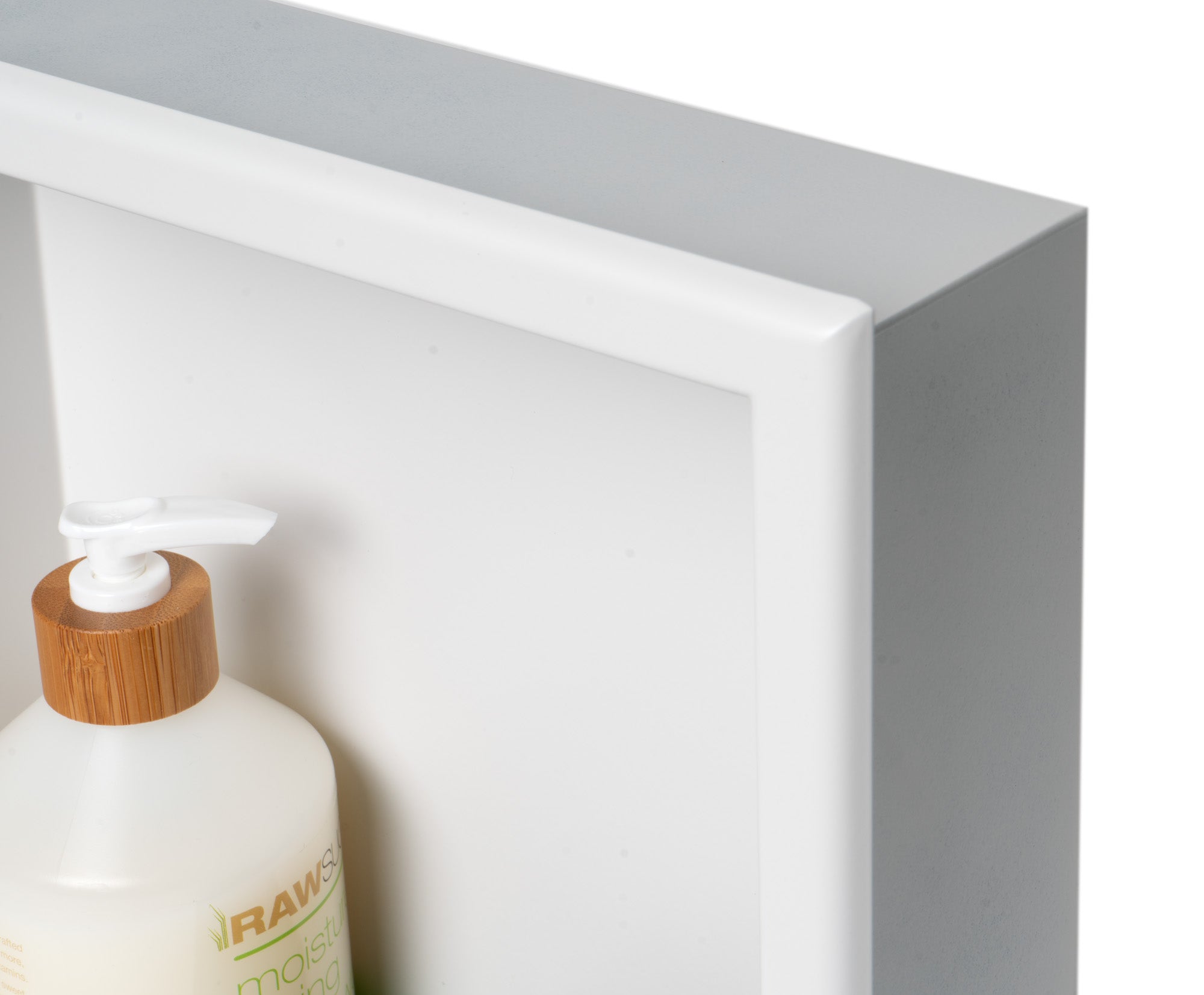 ALFI Brand - 12" x 12" White Matte Stainless Steel Square Single Shelf Bath Shower Niche | ABNC1212-W ALFI Brand - 12" x 12" White Matte Stainless Steel Square Single Shelf Bath Shower Niche | ABNC1212-W