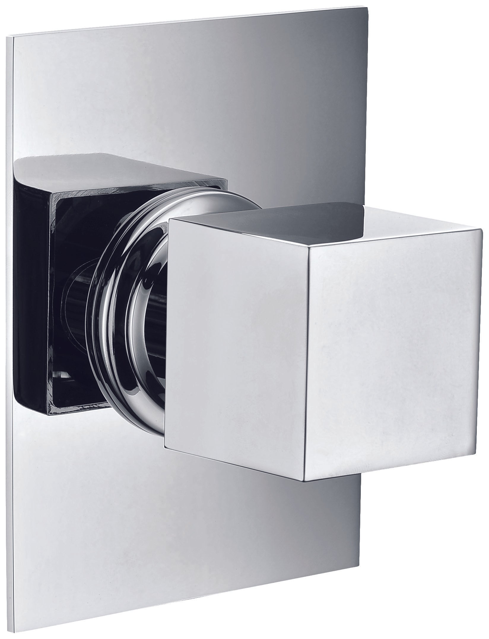 ALFI Brand - Polished Chrome Modern Square 3 Way Shower Diverter | AB9209-PC ALFI Brand - Polished Chrome Modern Square 3 Way Shower Diverter | AB9209-PC