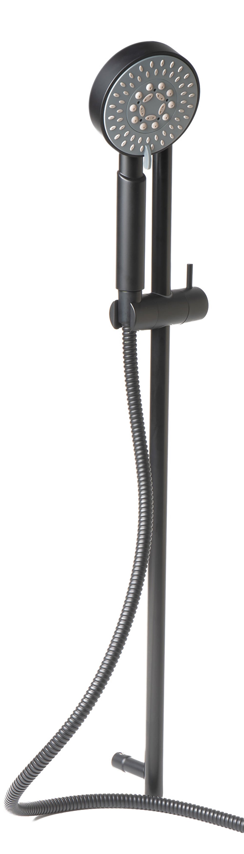 ALFI Brand - Black Matte Round Sliding Rail Hand Shower Set | AB7938-BM ALFI Brand - Black Matte Round Sliding Rail Hand Shower Set | AB7938-BM