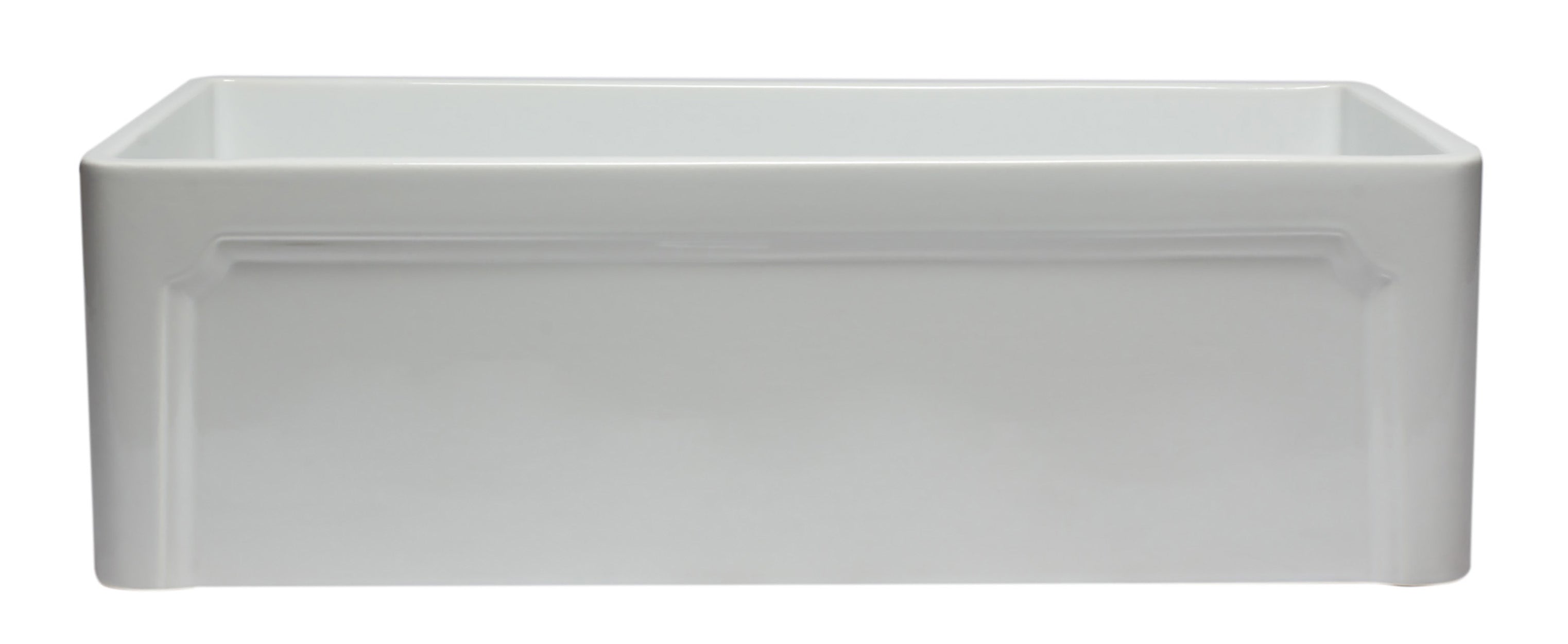 ALFI Brand - 33 inch White Reversible Single Fireclay Farmhouse Kitchen Sink | AB3320SB-W ALFI Brand - 33 inch White Reversible Single Fireclay Farmhouse Kitchen Sink | AB3320SB-W