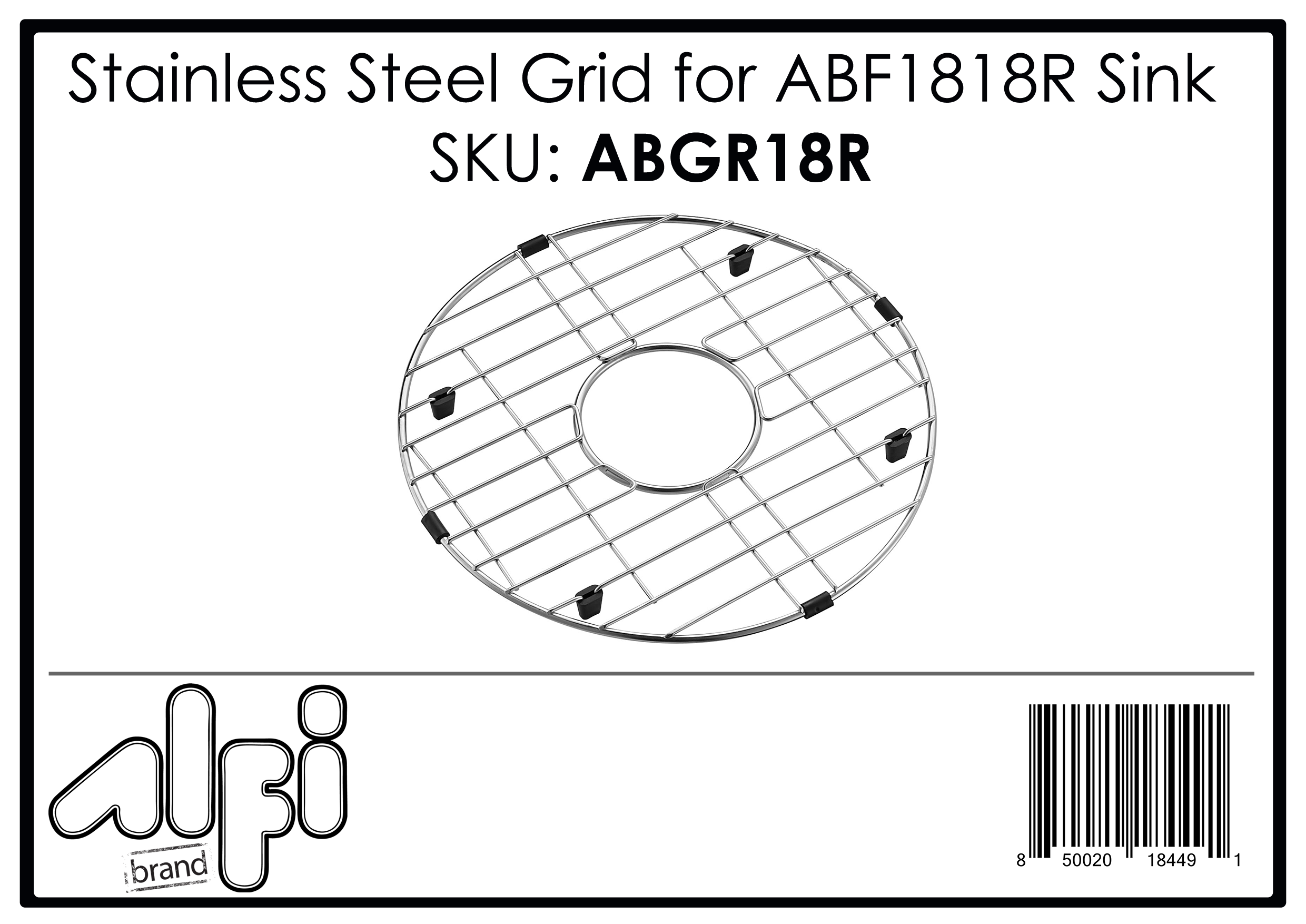 ALFI Brand - Round Stainless Steel Grid for ABF1818R | ABGR18R ALFI Brand - Round Stainless Steel Grid for ABF1818R | ABGR18R
