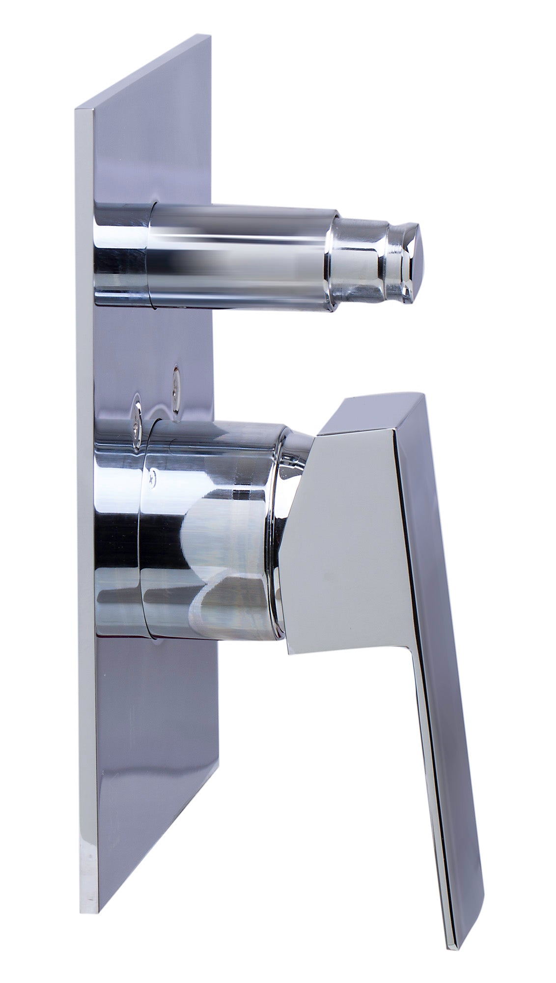 ALFI Brand - Polished Chrome Shower Valve Mixer with Square Lever Handle and Diverter | AB5601-PC ALFI Brand - Polished Chrome Shower Valve Mixer with Square Lever Handle and Diverter | AB5601-PC