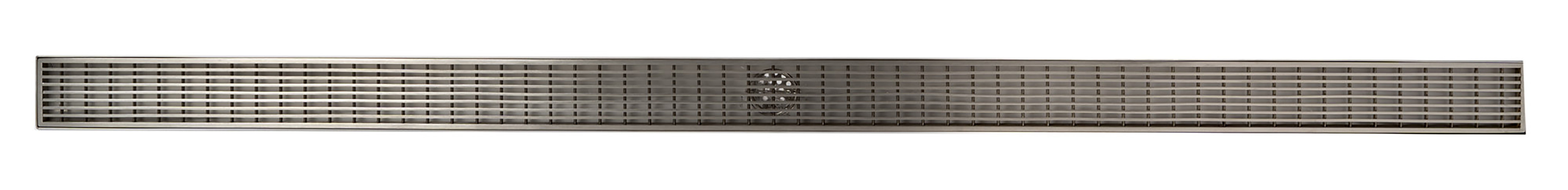 ALFI Brand - 59" Stainless Steel Linear Shower Drain with Groove Lines | ABLD59D ALFI Brand - 59" Stainless Steel Linear Shower Drain with Groove Lines | ABLD59D