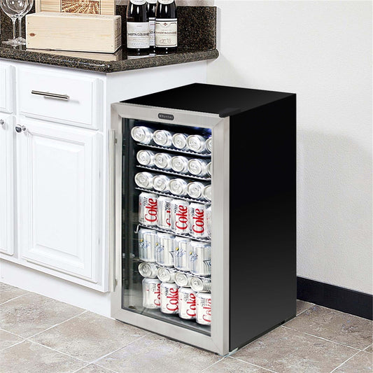 Whynter - Beverage Refrigerator - Stainless Steel | BR-125SD