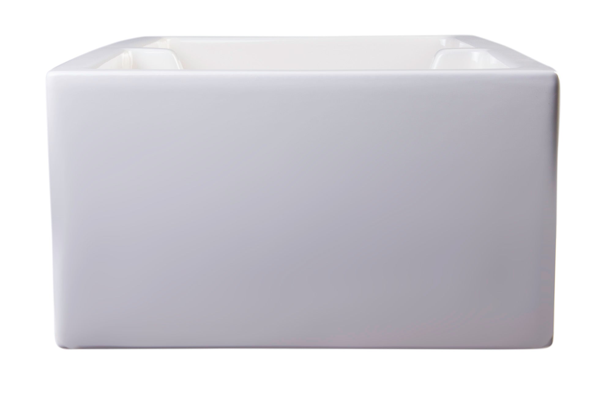 ALFI Brand - 36" Biscuit Arched Apron Thick Wall Fireclay Double Bowl Farm Sink | AB3618ARCH-B ALFI Brand - 36" Biscuit Arched Apron Thick Wall Fireclay Double Bowl Farm Sink | AB3618ARCH-B