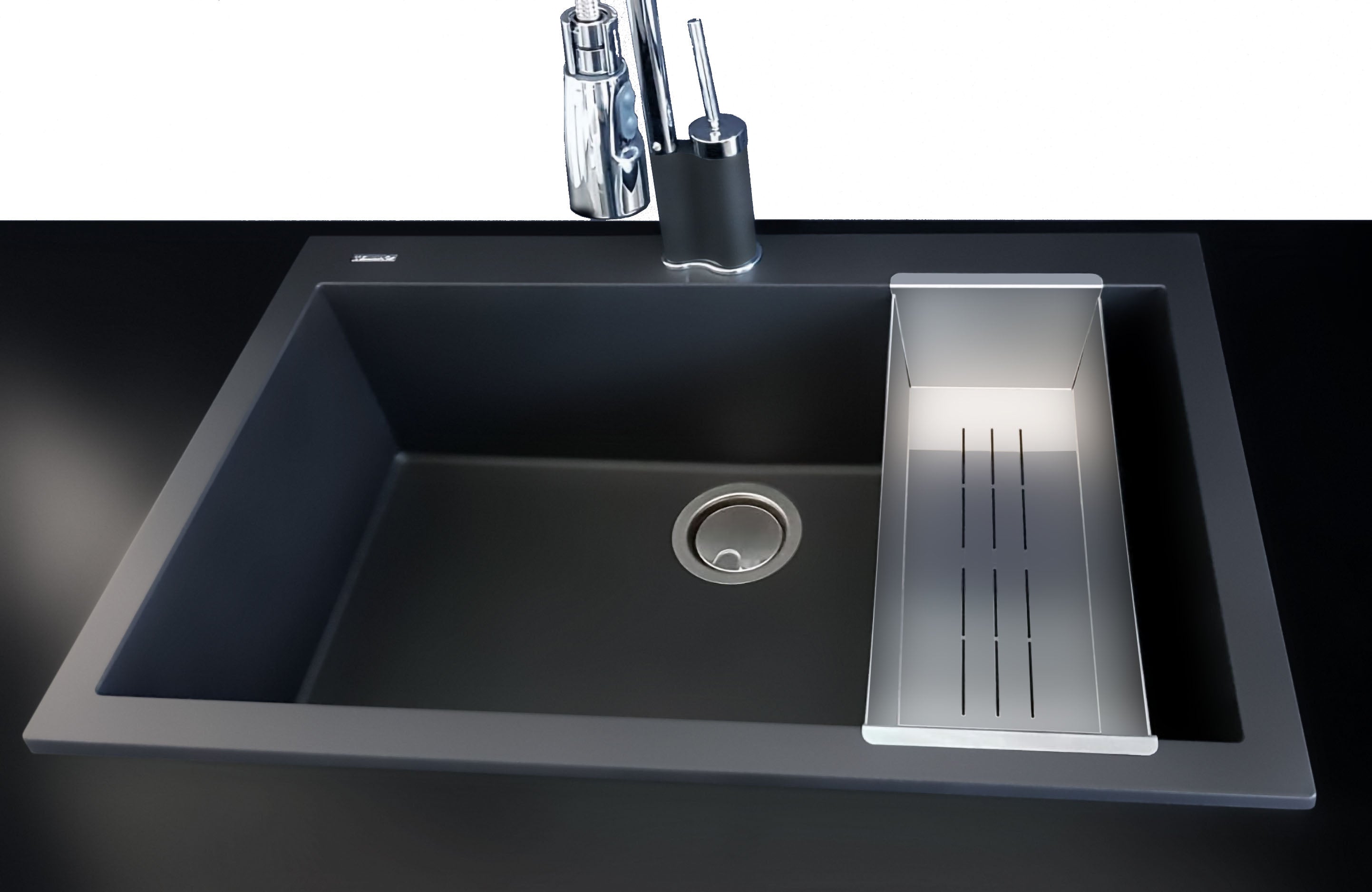 ALFI Brand - Stainless Steel Colander Insert for Granite Sinks | AB85SSC ALFI Brand - Stainless Steel Colander Insert for Granite Sinks | AB85SSC