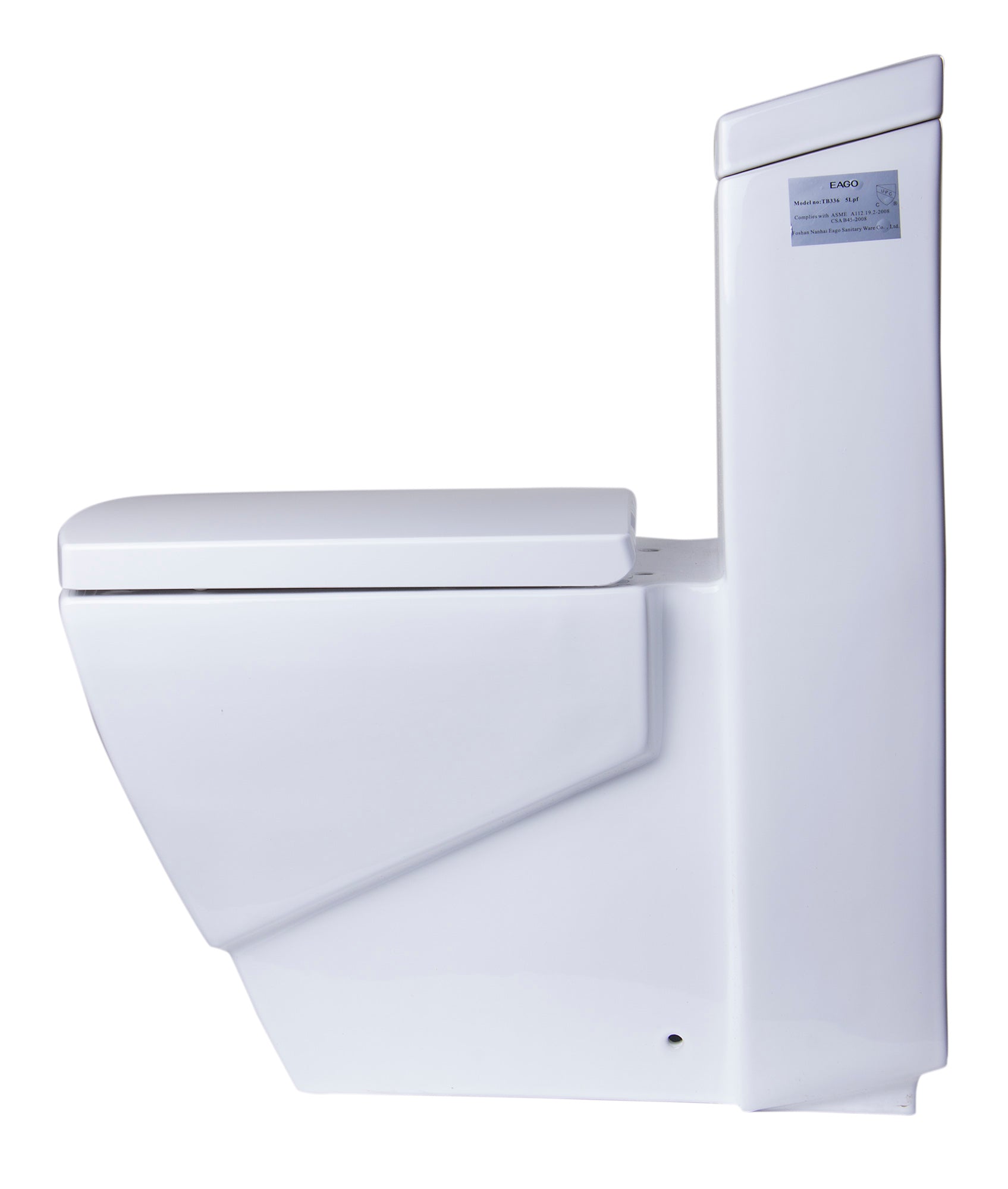 EAGO - ONE PIECE HIGH EFFICIENCY LOW FLUSH ECO-FRIENDLY CERAMIC TOILET | TB336 EAGO - ONE PIECE HIGH EFFICIENCY LOW FLUSH ECO-FRIENDLY CERAMIC TOILET | TB336