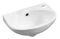 ALFI Brand - White 14" Small Wall Mounted Ceramic Sink with Faucet Hole | ABC118