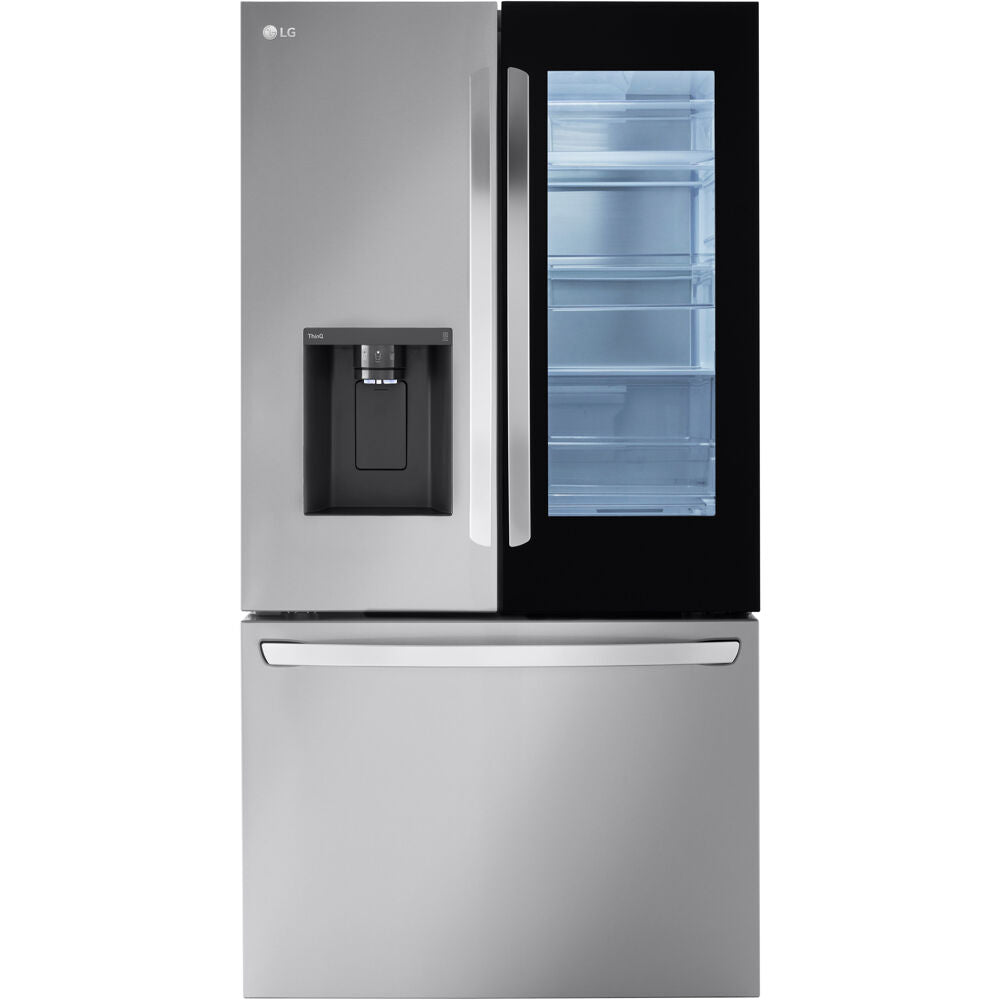LG - 26 CF 3 Door French Door, InstaView Edge to Edge Only, Ice & Water Dispenser Refrigerators - LRFOC2606S LG - 26 CF 3 Door French Door, InstaView Edge to Edge Only, Ice & Water Dispenser Refrigerators - LRFOC2606S