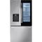 LG - 26 CF 3 Door French Door, InstaView Edge to Edge Only, Ice & Water Dispenser Refrigerators - LRFOC2606S