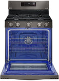 LG 5.8 CF / 30" Gas Range, Convection, Air Fry, ThinQ - Black Stainless LRGL5823D LG 5.8 CF / 30" Gas Range, Convection, Air Fry, ThinQ - Black Stainless LRGL5823D