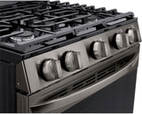 LG 5.8 CF / 30" Gas Range, Convection, Air Fry, ThinQ - Black Stainless LRGL5823D LG 5.8 CF / 30" Gas Range, Convection, Air Fry, ThinQ - Black Stainless LRGL5823D