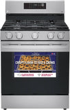 LG 5.8 CF / 30" Gas Range, Convection, Air Fry, ThinQ - Stainless LRGL5823S LG 5.8 CF / 30" Gas Range, Convection, Air Fry, ThinQ - Stainless LRGL5823S