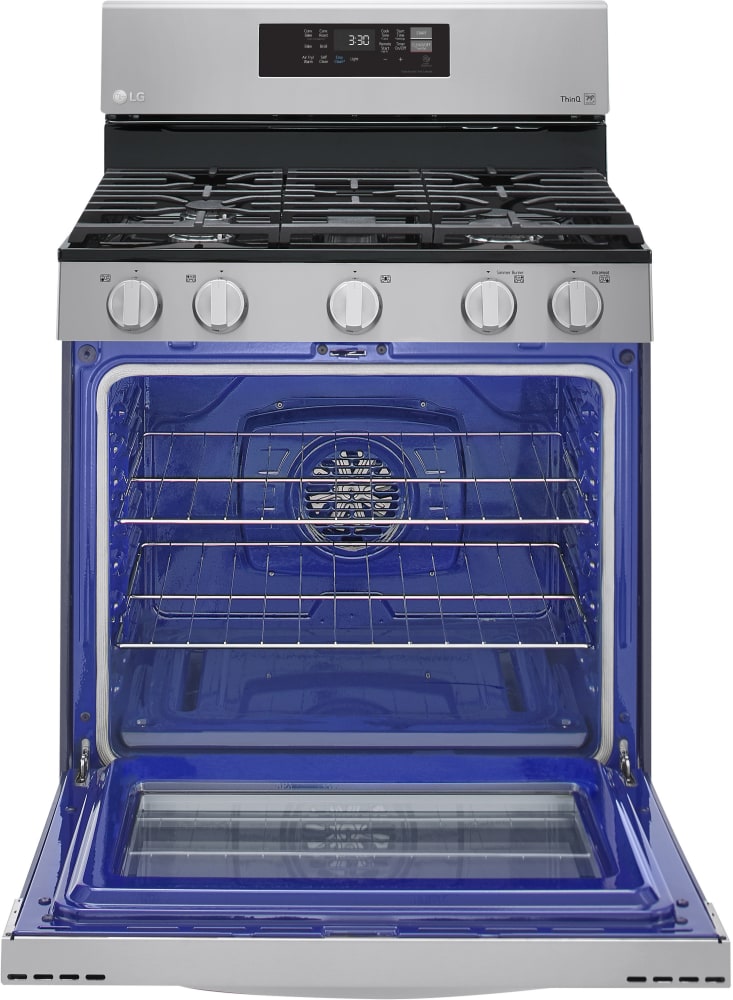LG 5.8 CF / 30" Gas Range, Convection, Air Fry, ThinQ - Stainless LRGL5823S LG 5.8 CF / 30" Gas Range, Convection, Air Fry, ThinQ - Stainless LRGL5823S