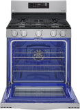 LG 5.8 CF / 30" Gas Range, Convection, Air Fry, ThinQ - Stainless LRGL5823S LG 5.8 CF / 30" Gas Range, Convection, Air Fry, ThinQ - Stainless LRGL5823S