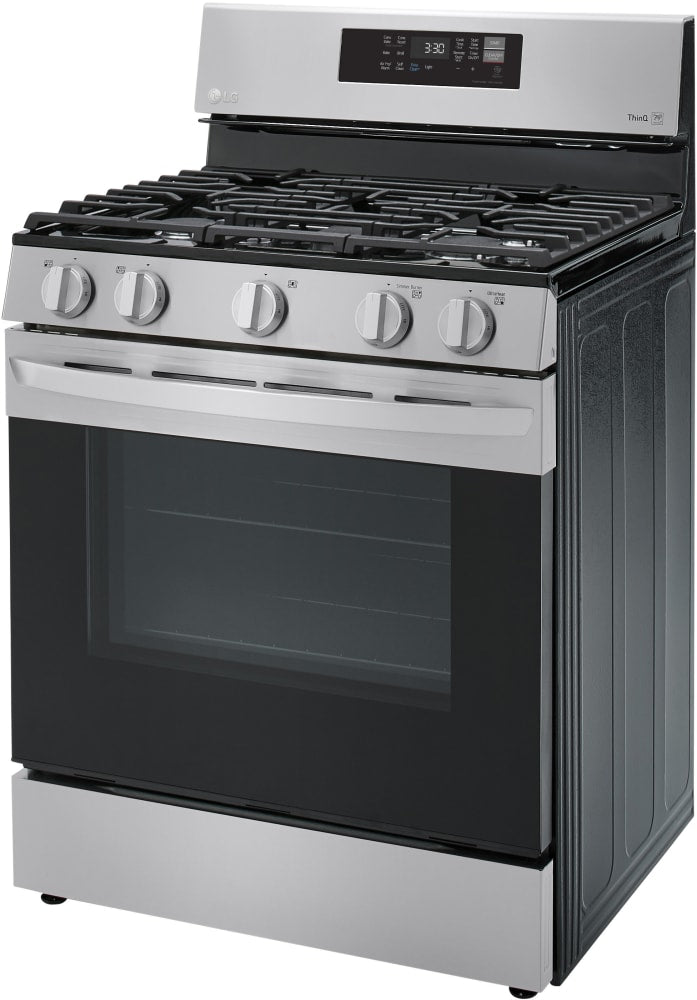 LG 5.8 CF / 30" Gas Range, Convection, Air Fry, ThinQ - Stainless LRGL5823S LG 5.8 CF / 30" Gas Range, Convection, Air Fry, ThinQ - Stainless LRGL5823S