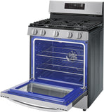 LG 5.8 CF / 30" Gas Range, Convection, Air Fry, ThinQ - Stainless LRGL5823S LG 5.8 CF / 30" Gas Range, Convection, Air Fry, ThinQ - Stainless LRGL5823S