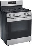 LG 5.8 CF / 30" Gas Range, Convection, Air Fry, ThinQ - Stainless LRGL5823S LG 5.8 CF / 30" Gas Range, Convection, Air Fry, ThinQ - Stainless LRGL5823S