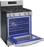LG 5.8 CF / 30" Gas Range, Convection, Air Fry, ThinQ - Stainless LRGL5823S LG 5.8 CF / 30" Gas Range, Convection, Air Fry, ThinQ - Stainless LRGL5823S