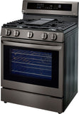 LG 5.8 CF / 30" Gas Range, InstaView, True Convection, ThinQ - Black Stainless LRGL5825D LG 5.8 CF / 30" Gas Range, InstaView, True Convection, ThinQ - Black Stainless LRGL5825D